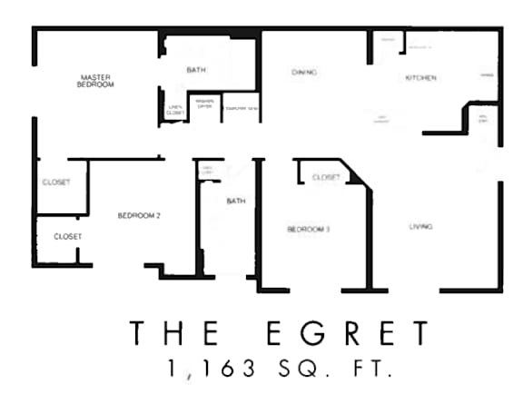 Floor Plan  Floorplan image for The Egret Floorplan