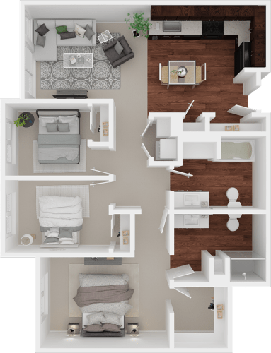 Floor Plan  a floor plan of a 1 bedroom apartment at the biltmore apartments in dallas,
