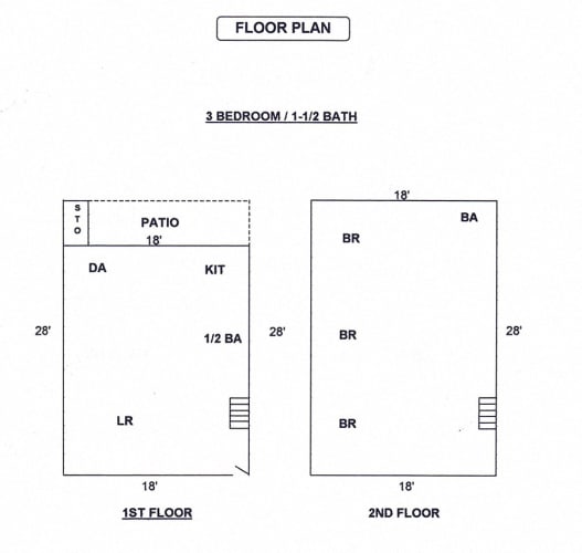 Floor Plan  Three bedroom floor plan