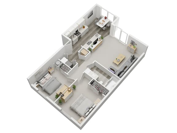 Floor Plan  Two bedroom floor plan