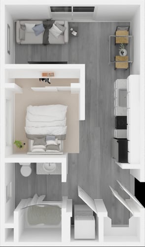 Floor Plan  Studio floor plan at VINTAGE AT SANCTUARY, RENO, NV