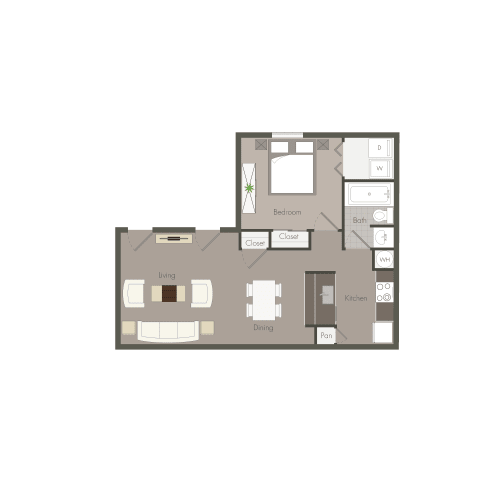 Floor Plan  Clarkston Station Apartments in Clarkston Georgia photo of one bedroom floorplan