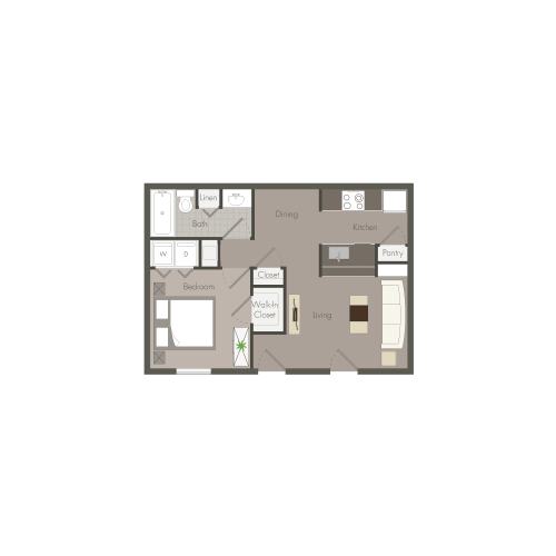 Floor Plan  Clarkston Station Apartments in Clarkston Georgia photo of one bedroom floorplan