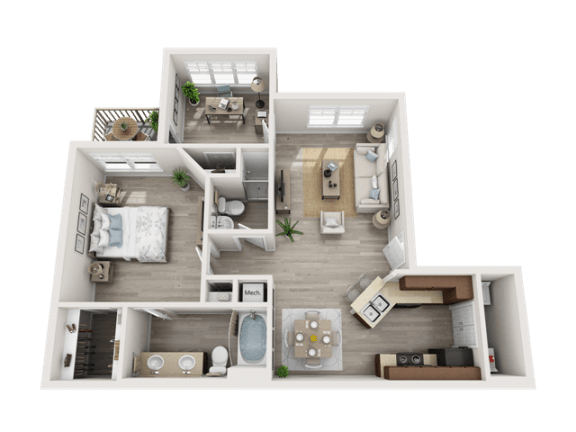 Floor Plan  fayetteville nc apartment with one bedroom