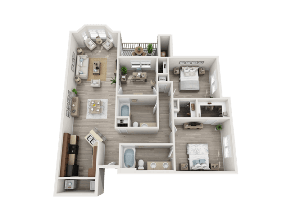 Floor Plan  2 bedroom apartments fayetteville nc