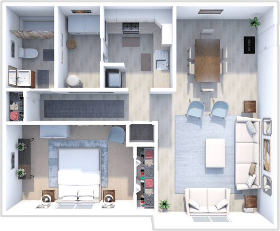 Floor Plan  1 bedroom apartment floor plan
