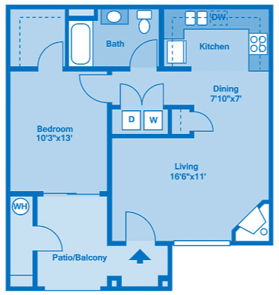 Floor Plan  Villas at Montebella 1B Floor plan 2d image depicting floor play layout.
