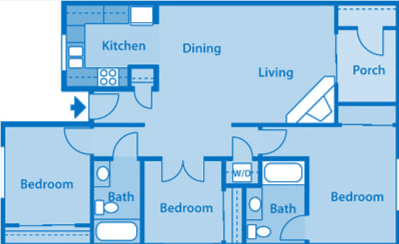Floor Plan  Villas at Montebella 3A Floor plan 2d image depicting floor play layout.