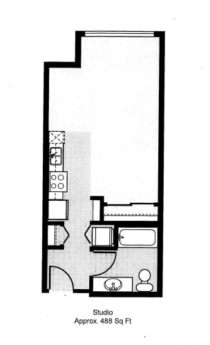 Floor Plan  525 Studio