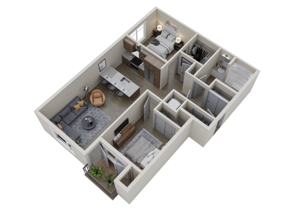 Floor Plan  bedroom floor plan of a 2100 sq ft apartment