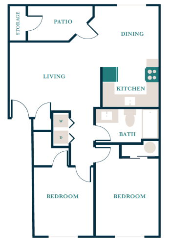 Floor Plan  2x1