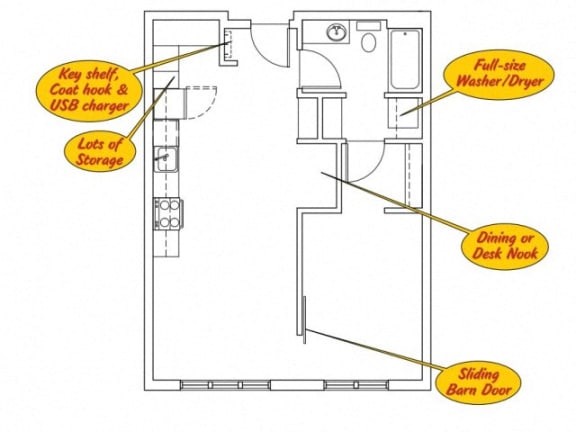 Floor Plan  a floor plan of a small house