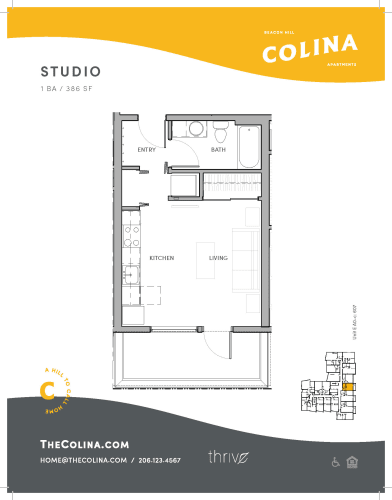 Floor Plan  Studio - A1-C East