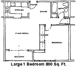 Floor Plan  Woodland Estates Deluxe 1-Bedroom Floor Plan
