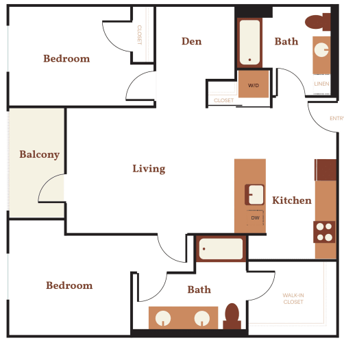 Floor Plan  a diagram of a floor plan of a house