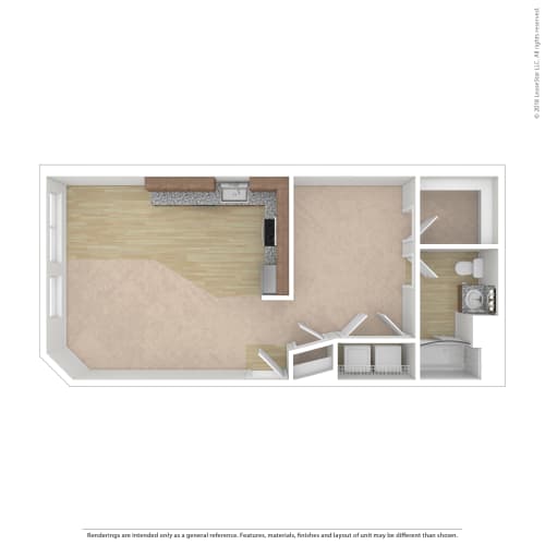 Floor Plan  bedroom floor plan an in 2 bed 2 bath apartment at the historic electric building in fort worth