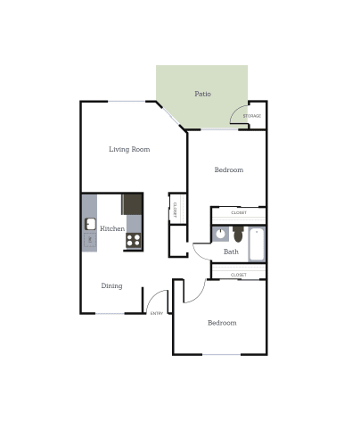 Floor Plan  2x1