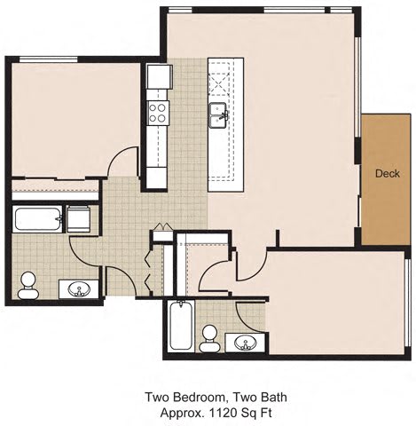 Floor Plan  525 Two Bedroom