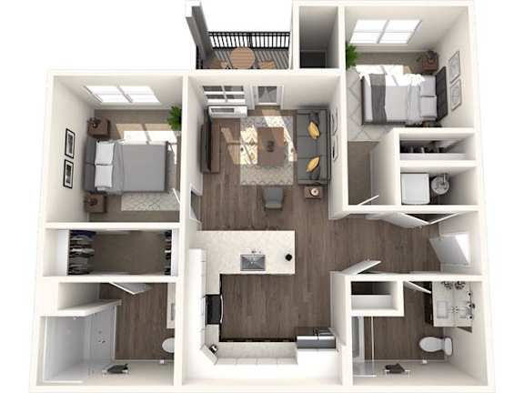 Floor Plan  a 1 bedroom floor plan with a bathroom and a living room