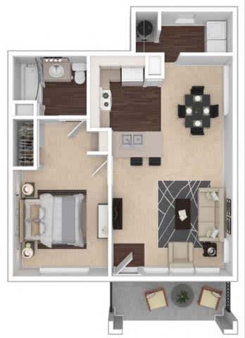 Floor Plan  a floor plan with a bedroom and a living room