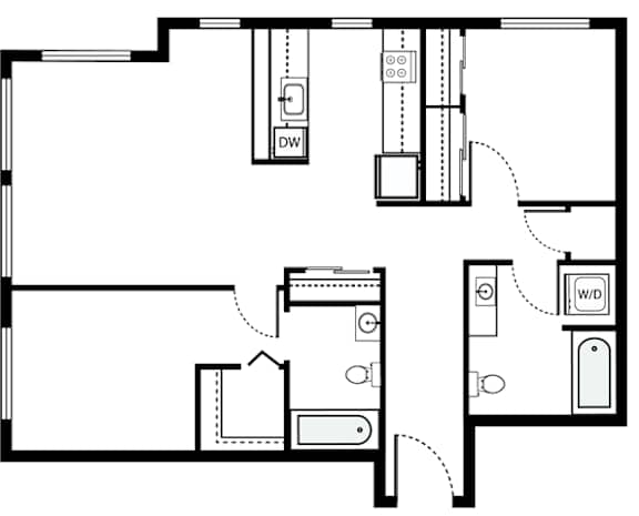 Floor Plan  2x2 - B5
