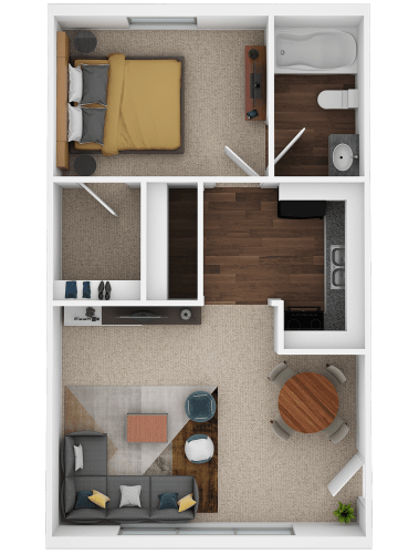 Floor Plan  1x1