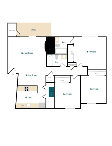 Floor Plan  a floor plan of a house with a bedroom and a living room