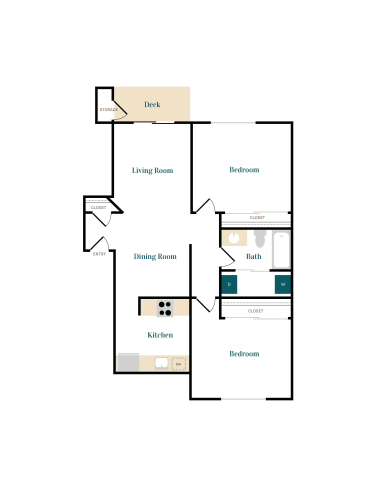 Floor Plan  a floor plan of a house with a bedroom and a living room