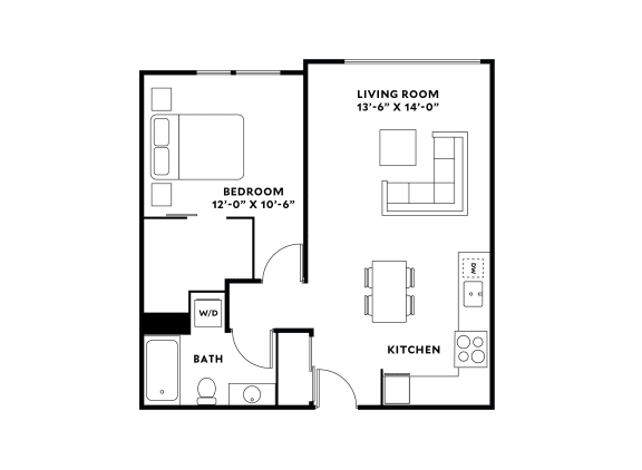 Floor Plan  1x1