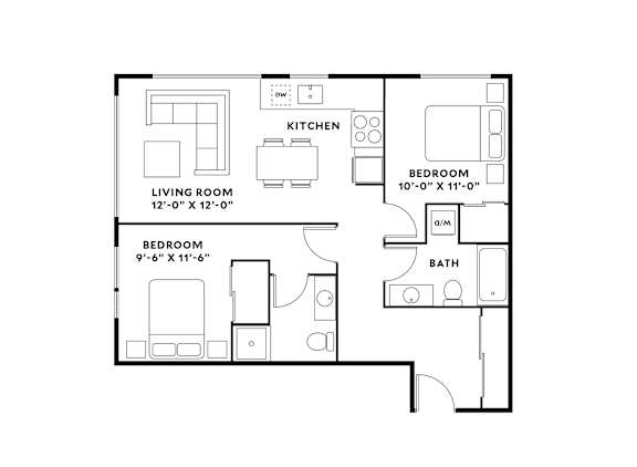 Floor Plan  2x2