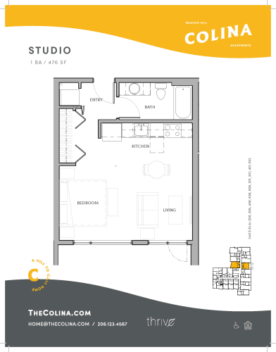 Floor Plan  Studio - A1-B.1 East
