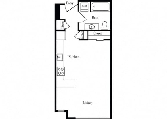 Floor Plan  507 Studio