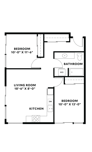 Floor Plan  2x1
