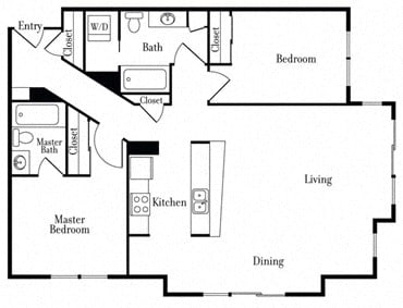Floor Plan  507 Two Bedroom