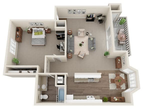 Floor Plan  1x1