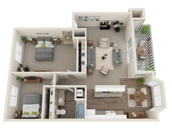 Floor Plan  2x1 B