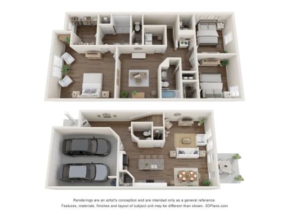 Floor Plan  a floor plan of a house with a bedroom and a kitchen