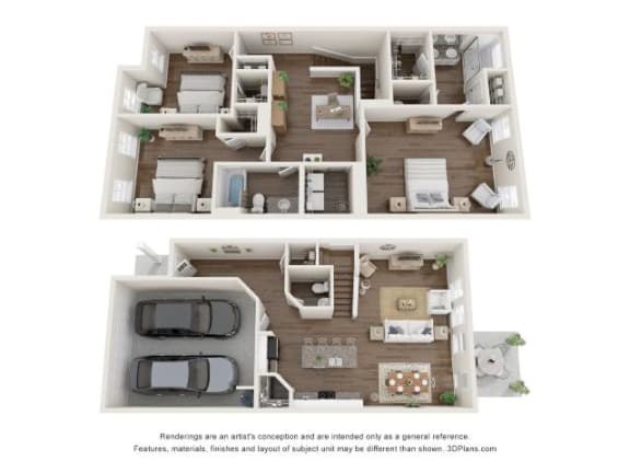 Floor Plan  2 bedroom floor plan  the residences at