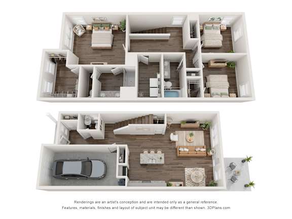 Floor Plan  combined floor, 1st and 2nd floor.