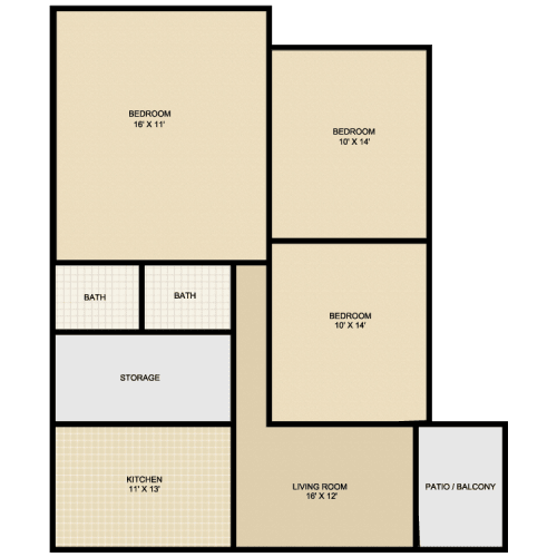 Floor Plan  a floor plan of a home with a green wall and a yellow and white color scheme