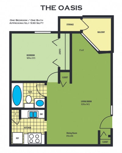 Floor Plan  the oasis type a floor plan