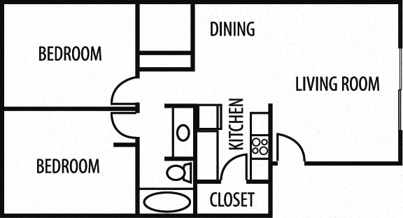 Floor Plan  a floor plan of a house with a bedroom and a living room
