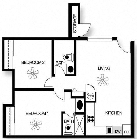 Floor Plan  a floor plan of a house
