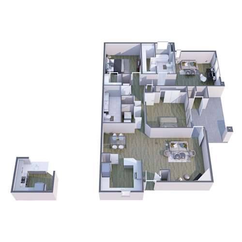 Floor Plan  Kota North Scottsdale Apartments in Scottsdale, Arizona C1 Floor Plan