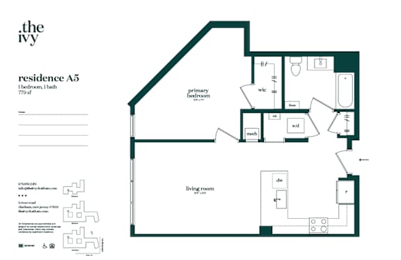 Floor Plan  A5-AP-A Floor Plan at The Ivy, New Jersey