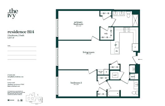 Floor Plan  B14-AP-B48 Floor Plan at The Ivy, Chatham