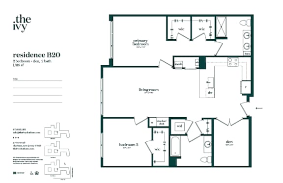 Floor Plan  B20-AP-B14 Floor Plan at The Ivy, New Jersey