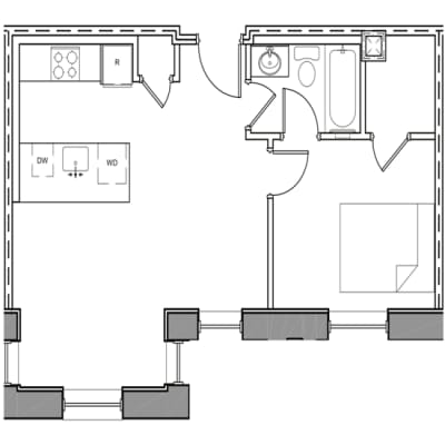 Floor Plan  517-One-Bedroom-Apartment-Floorplan-Available-For-Rent-The-Isabella