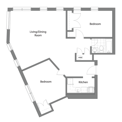Floor Plan  floor plan photo of the fox building in baltimore, md
