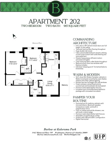 Floor Plan  Apt 202 floor plan details page
